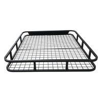 Universal Roof Rack Basket - Car Luggage Carrier Steel Cage Vehicle Cargo