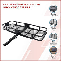 Car Luggage Basket Trailer Hitch Cargo Carrier