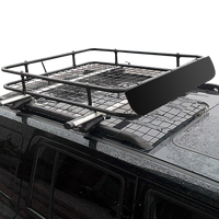Universal Roof Rack Basket - Car Luggage Carrier Steel Cage Vehicle Cargo