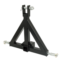 Heavy Duty Steel 3 Point 2" Trailer Hitch Receiver Tow Drawbar For Cat 1 Tractor
