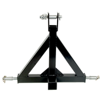 Heavy Duty Steel 3 Point 2" Trailer Hitch Receiver Tow Drawbar For Cat 1 Tractor